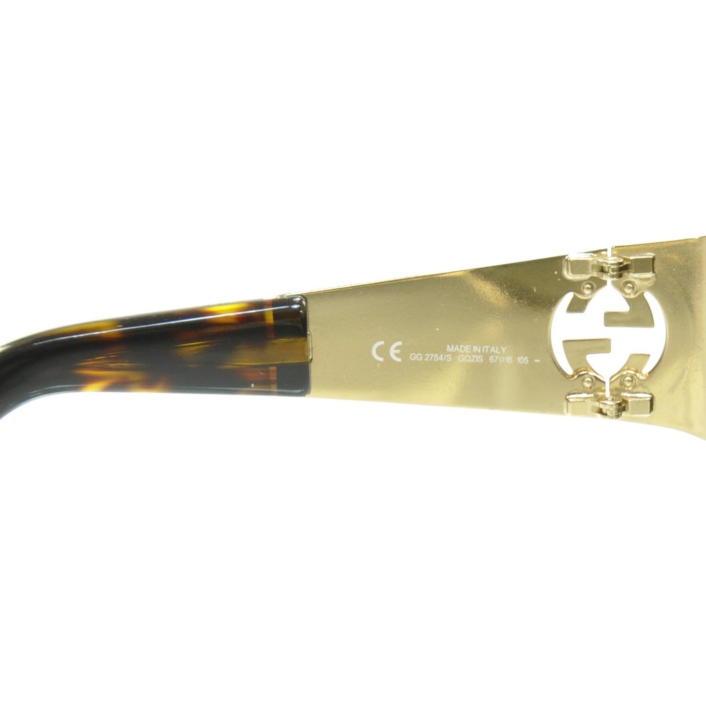 Mens Tortoise Shell GG Sunglasses 2754S Gold