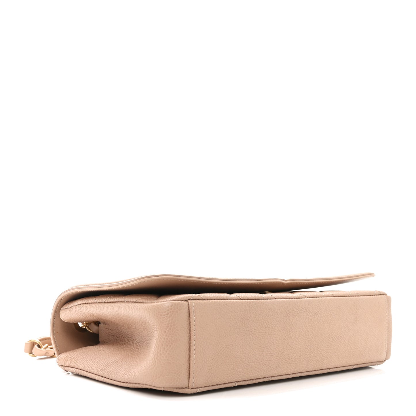Caviar Quilted Medium CC Filigree Flap Beige
