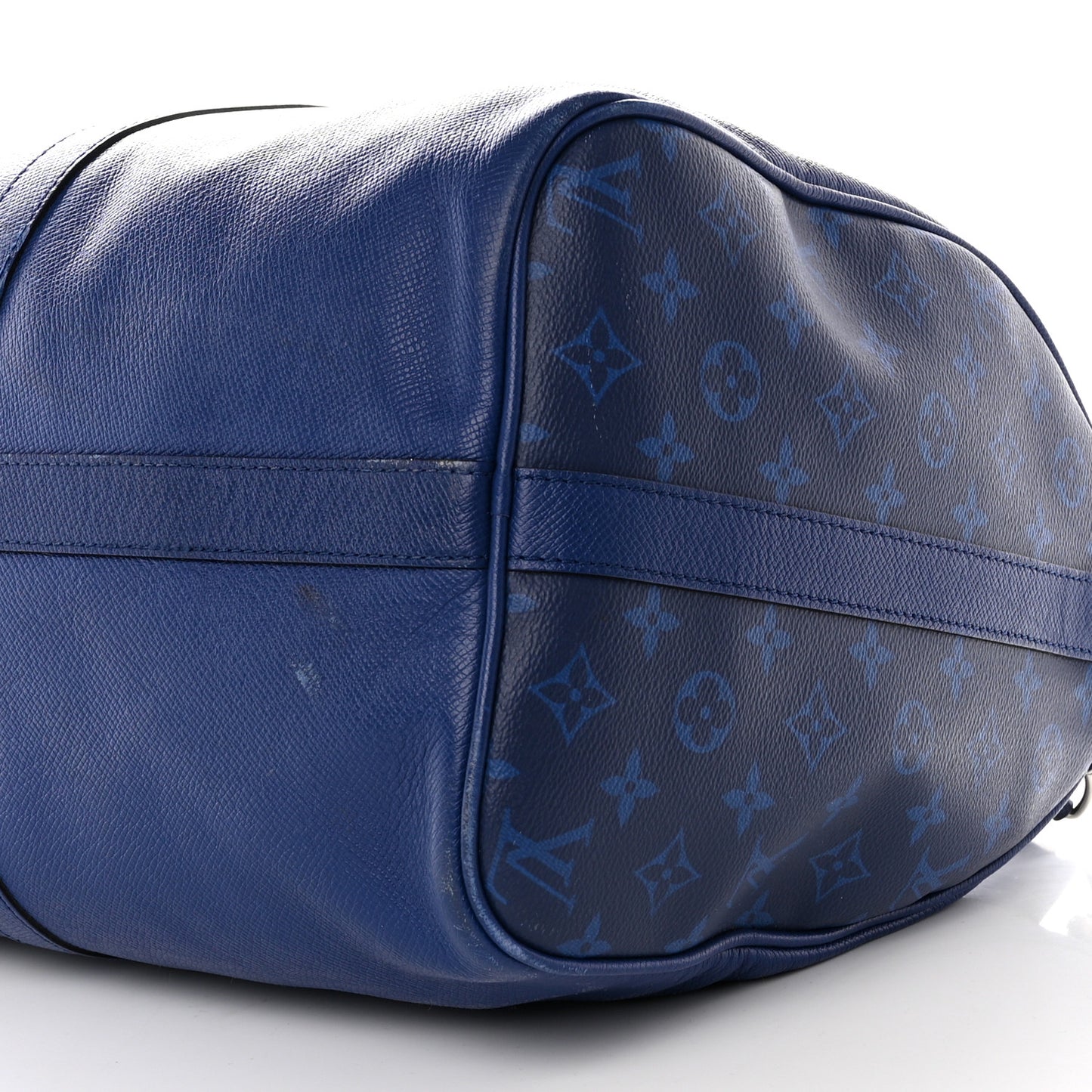 Taiga Monogram Eclipse Keepall Bandouliere 50 Pacific Blue