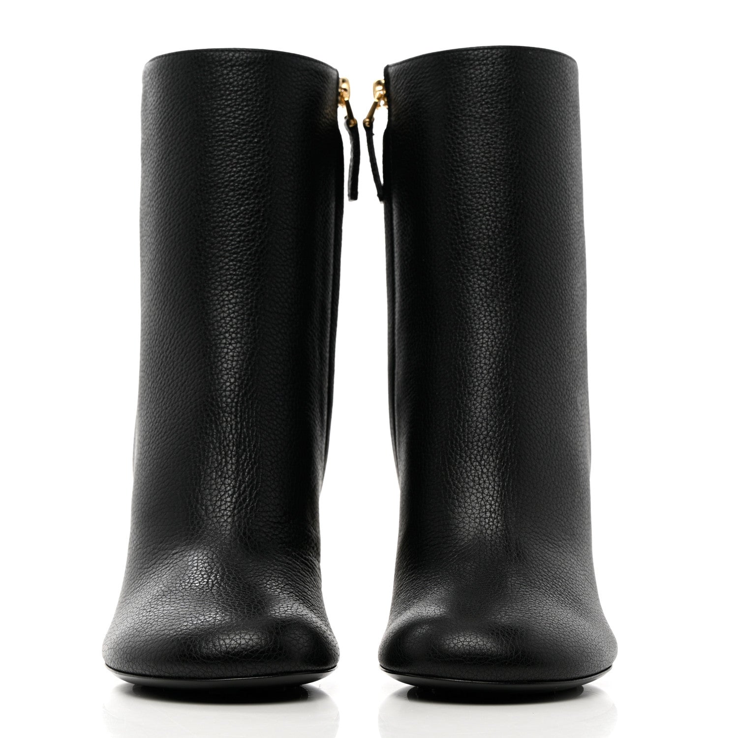 Givenchy Grained Calfskin G Cube Heel Ankle Boots 37 Black 2 of 12