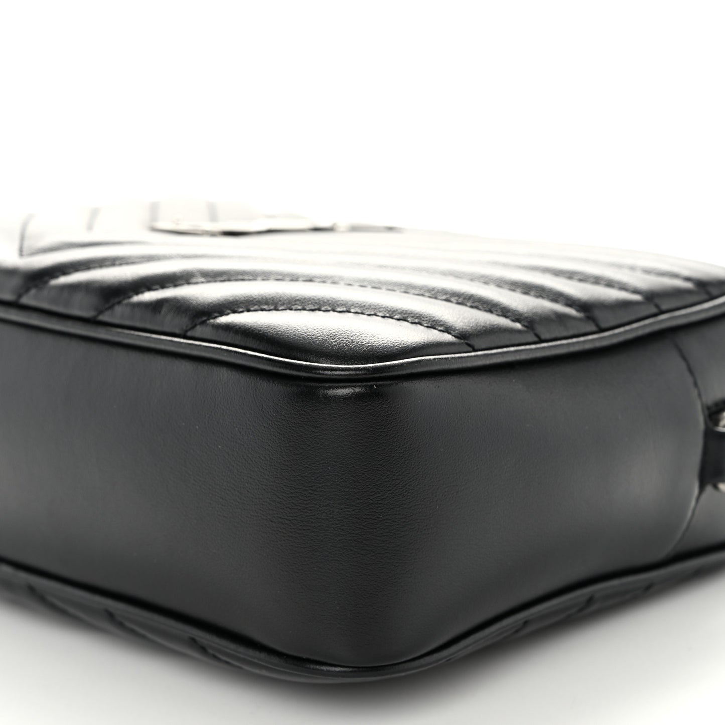 Calfskin Matelasse Monogram Lou Camera Bag Black