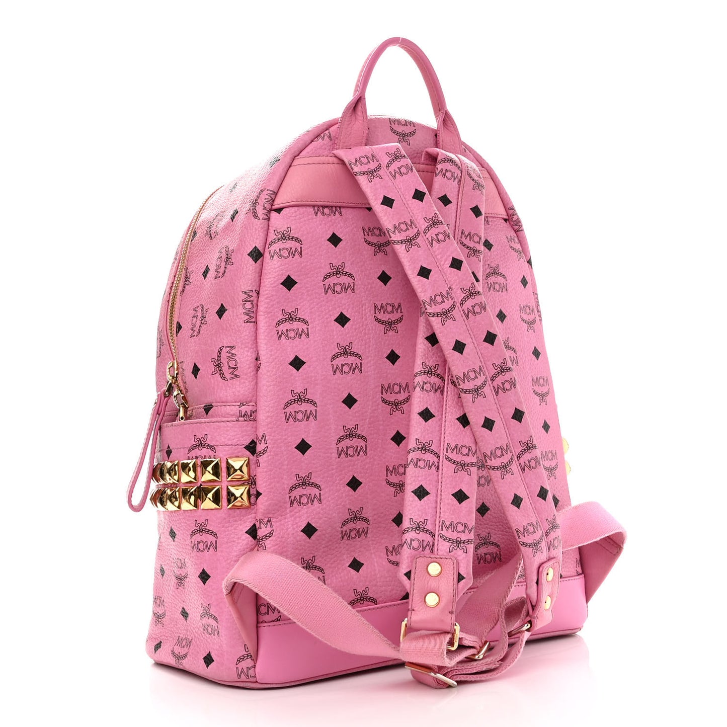 Visetos Medium Side Studs Stark Backpack Pink