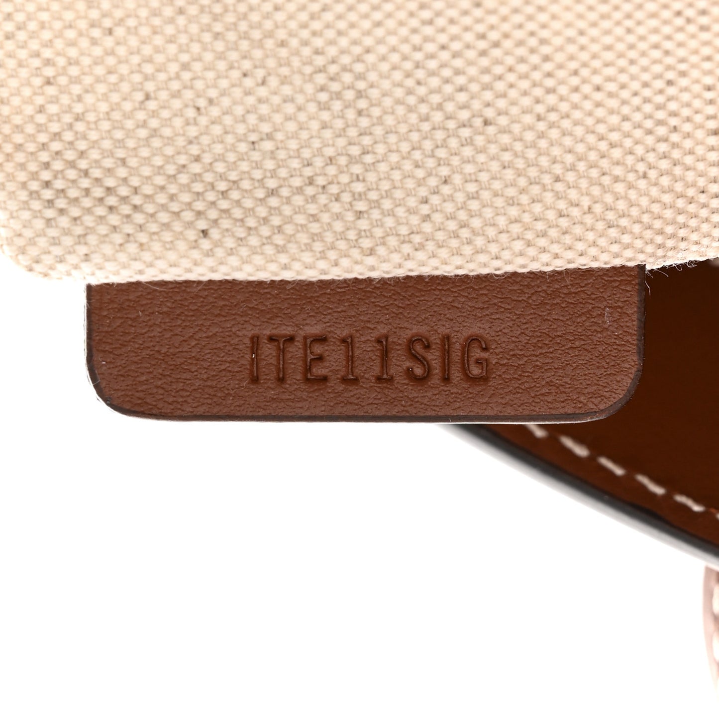 Calfskin Monogram Motif TB Medium Soft Tote Brown