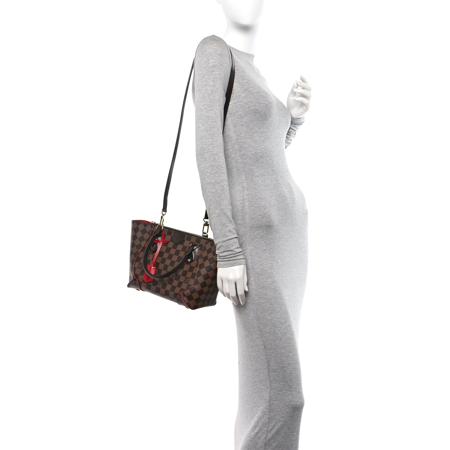 Louis Vuitton Damier Ebene Caissa Tote PM Cherry 2 of 10