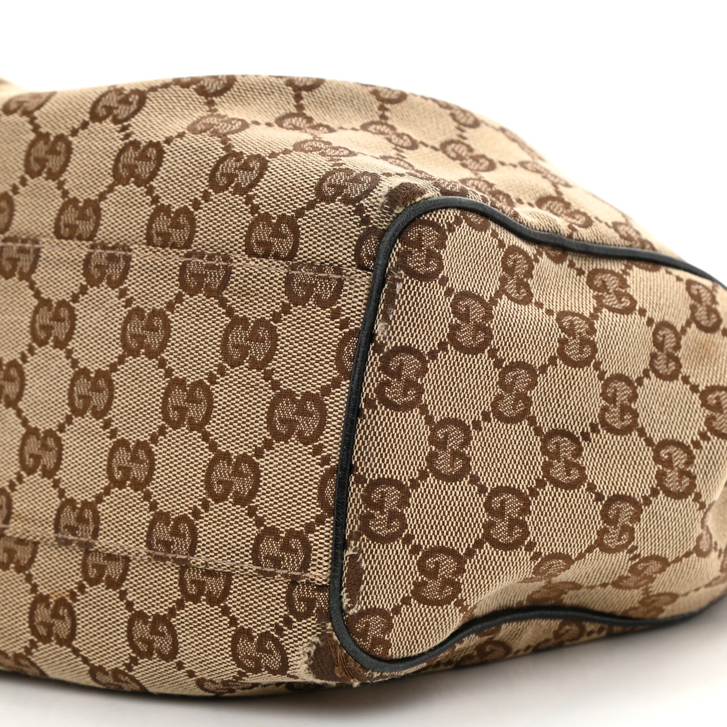Monogram Medium Sukey Tote Beige Ebony Black