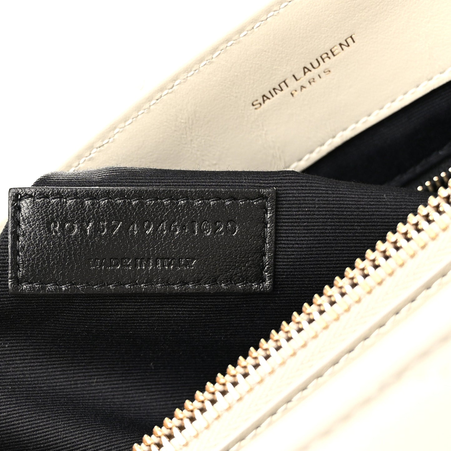 Calfskin Y Quilted Monogram Medium Loulou Chain Satchel Crema Soft