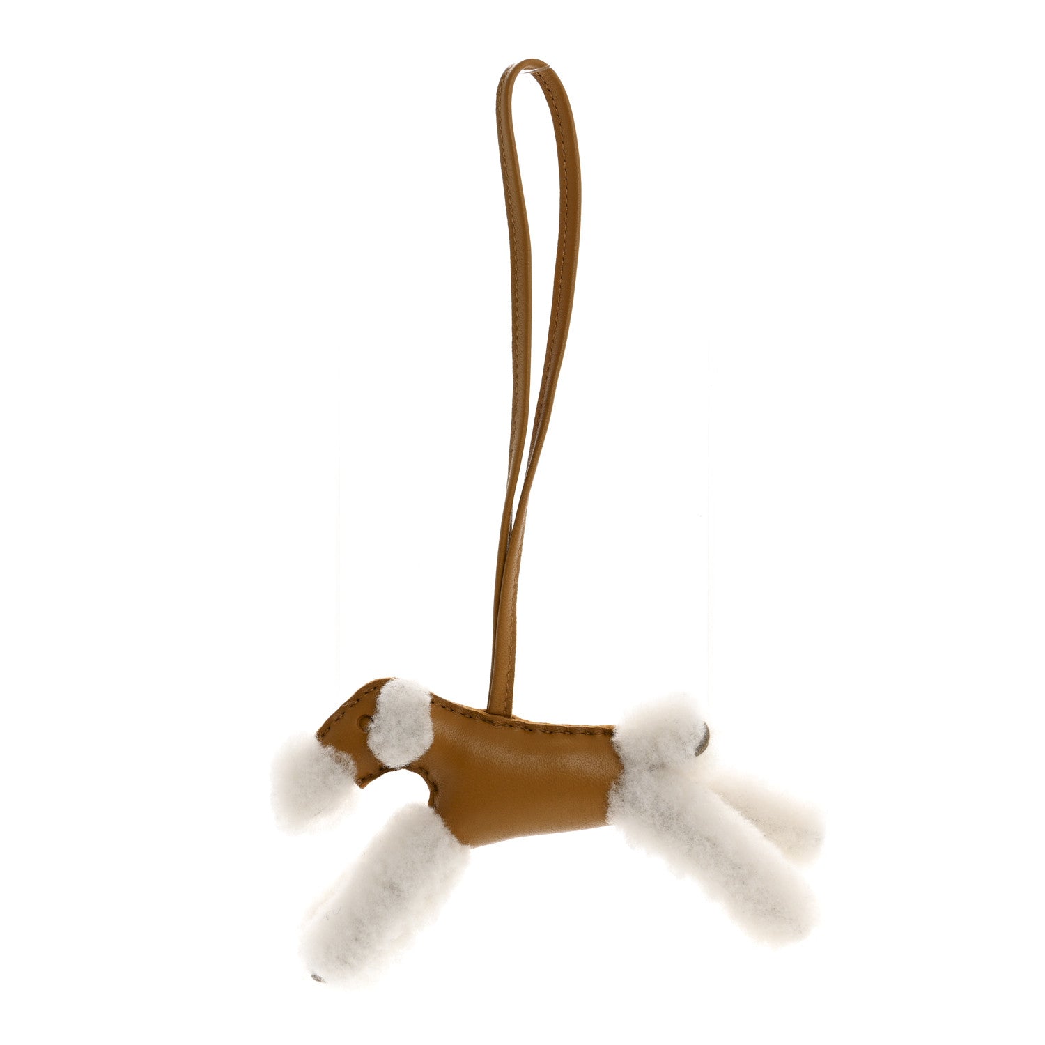 Hermes Milo Lambskin Shearling Budy Charm Biscuit 1 of 4