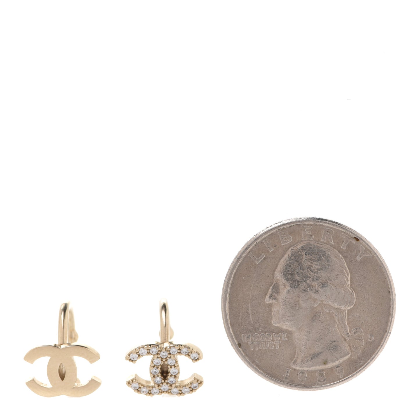 Metal Strass Lip Ring Set Gold