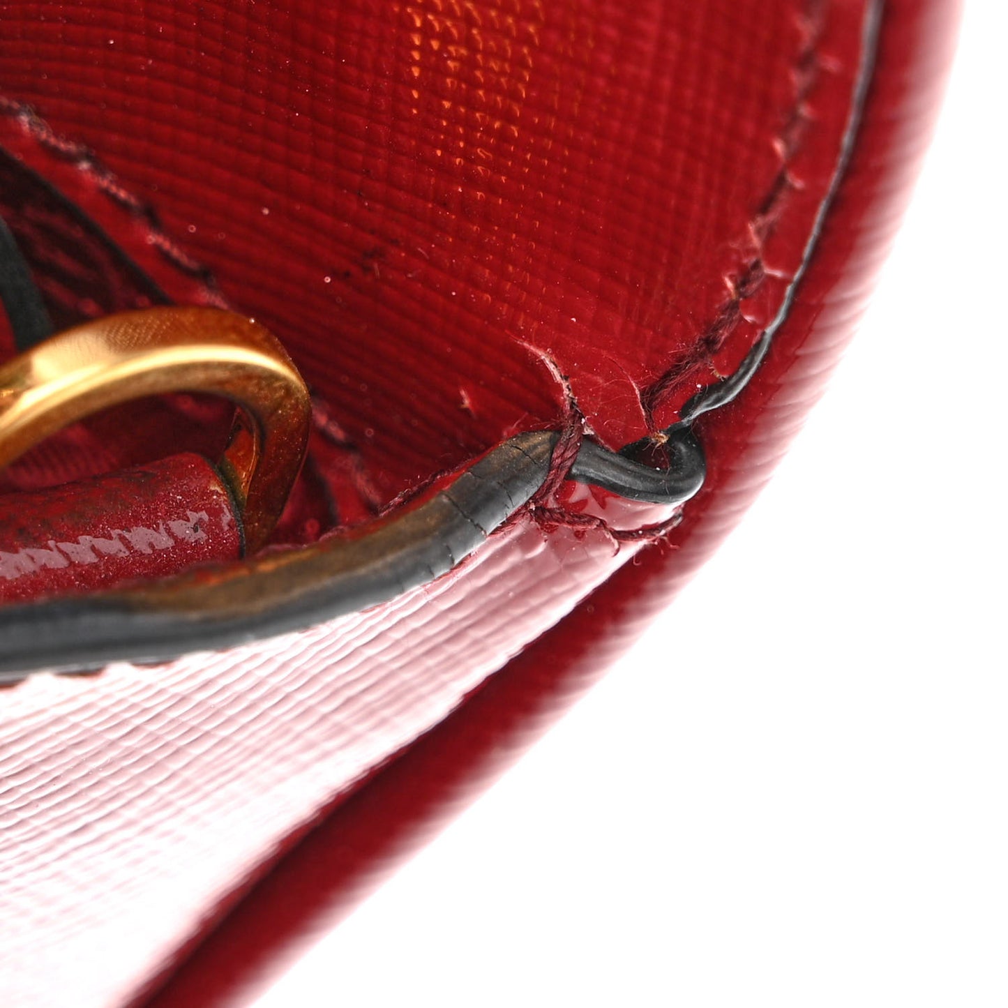 Saffiano Vernice Medium Open Promenade Tote Rosso