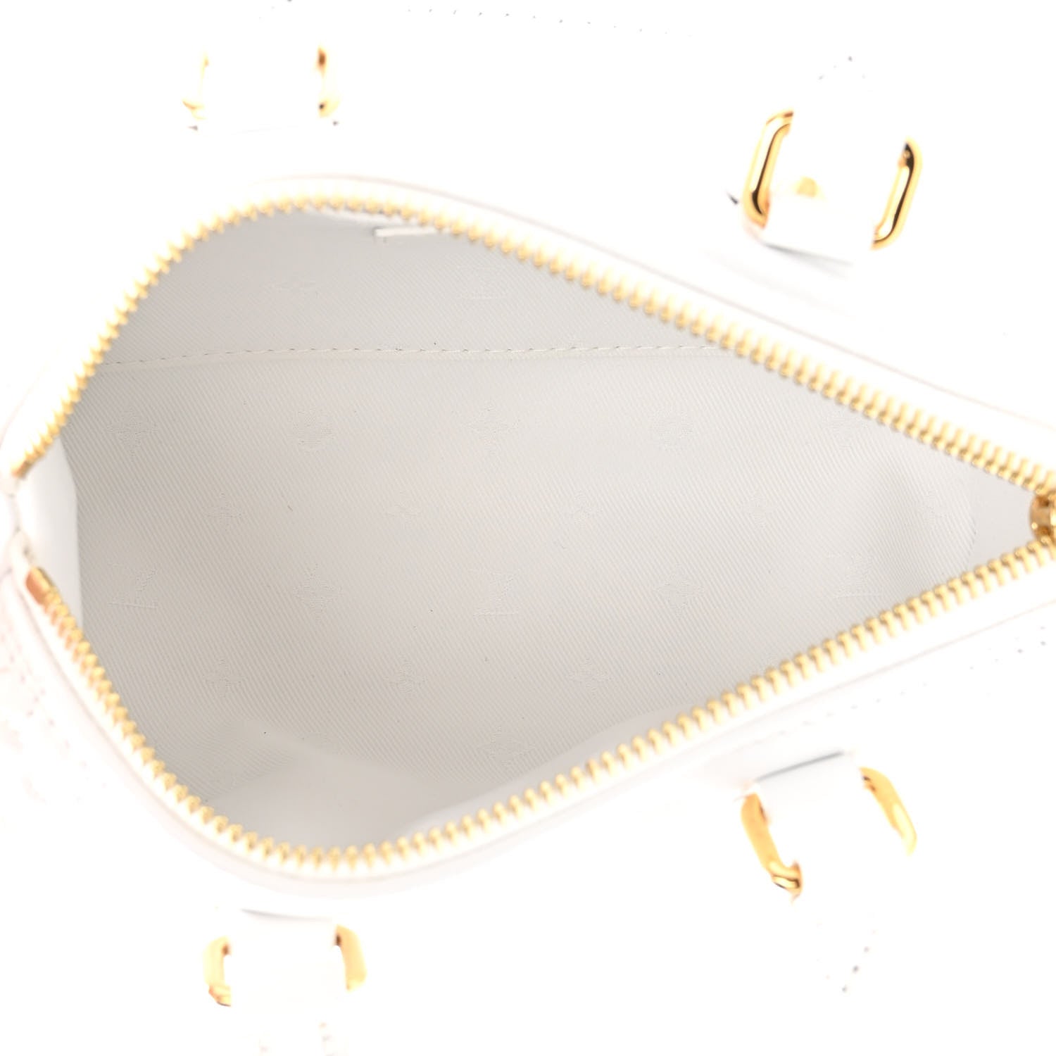 Louis Vuitton Calfskin Bubblegram Papillon BB Snow White 5 of 9