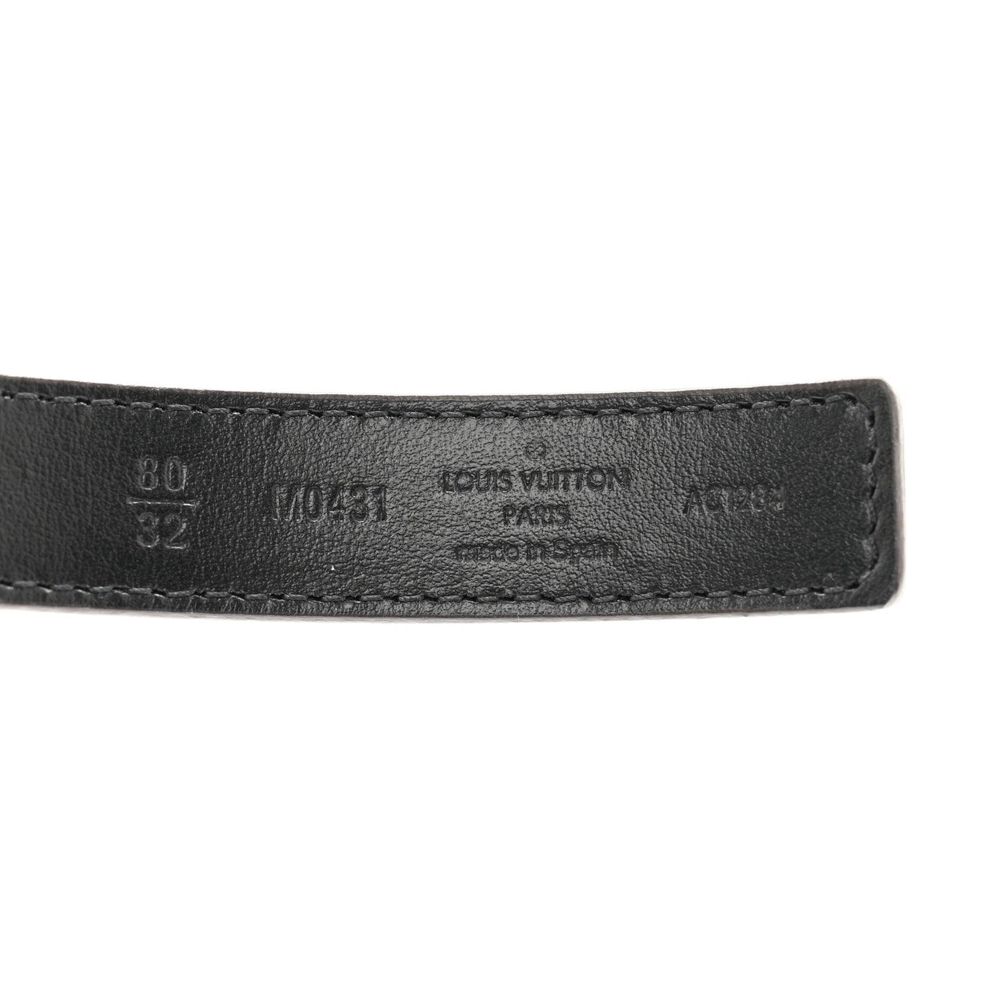 Calfskin Monogram 20mm LV Iconic Reversible Belt 80 32 Black