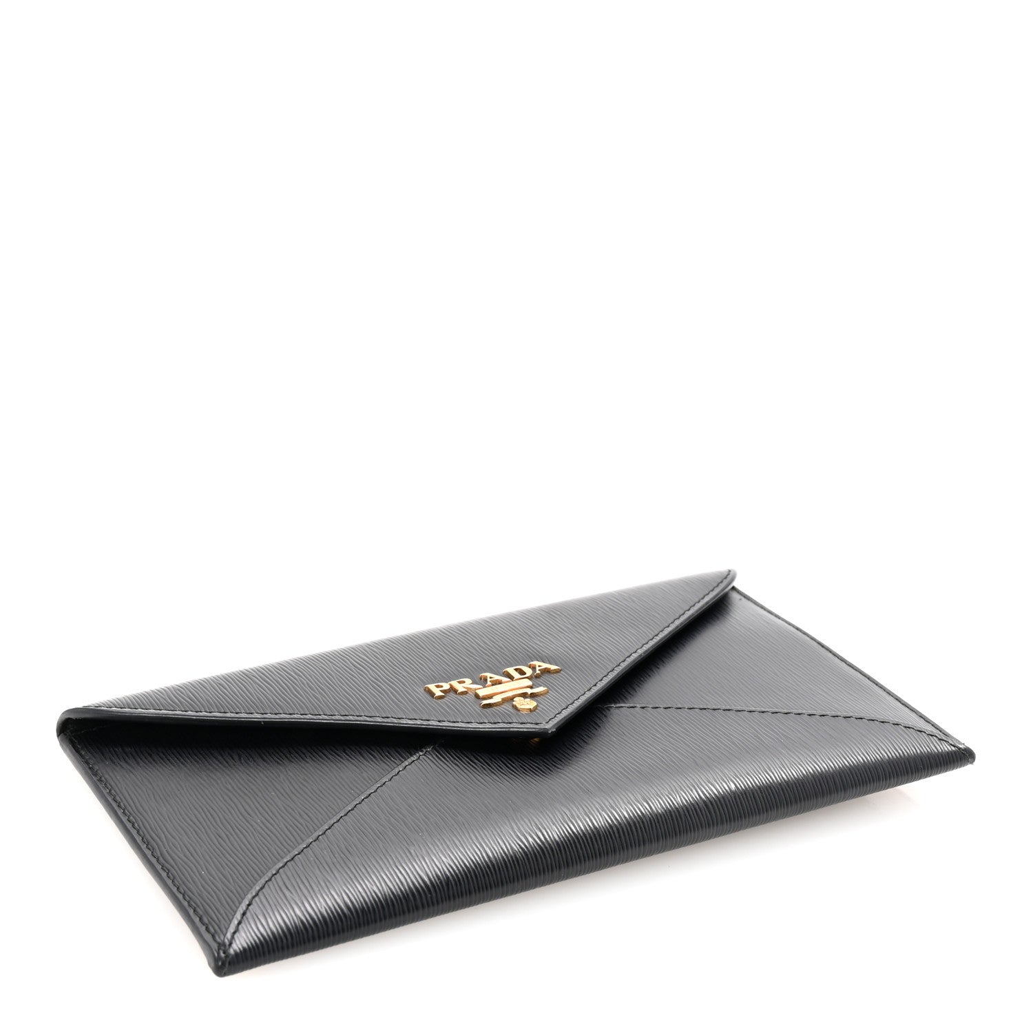 Prada Vitello Move Envelope Wallet Black 4 of 7