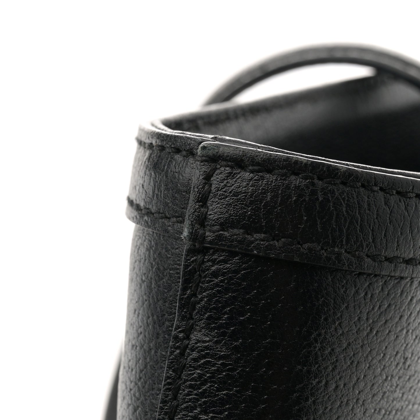 Textured Calfskin Web Medium Ophidia Shopping Tote Black