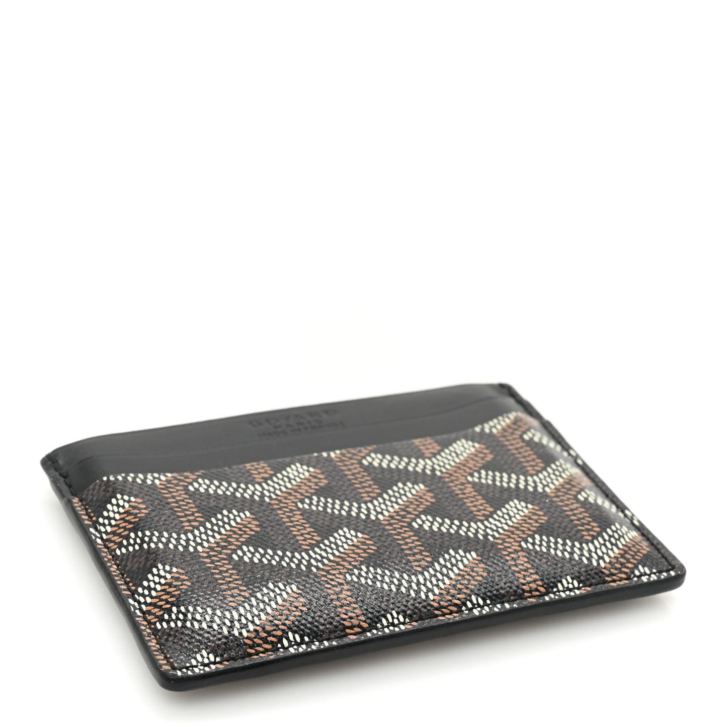 Goyardine Saint Sulpice Card Holder Black