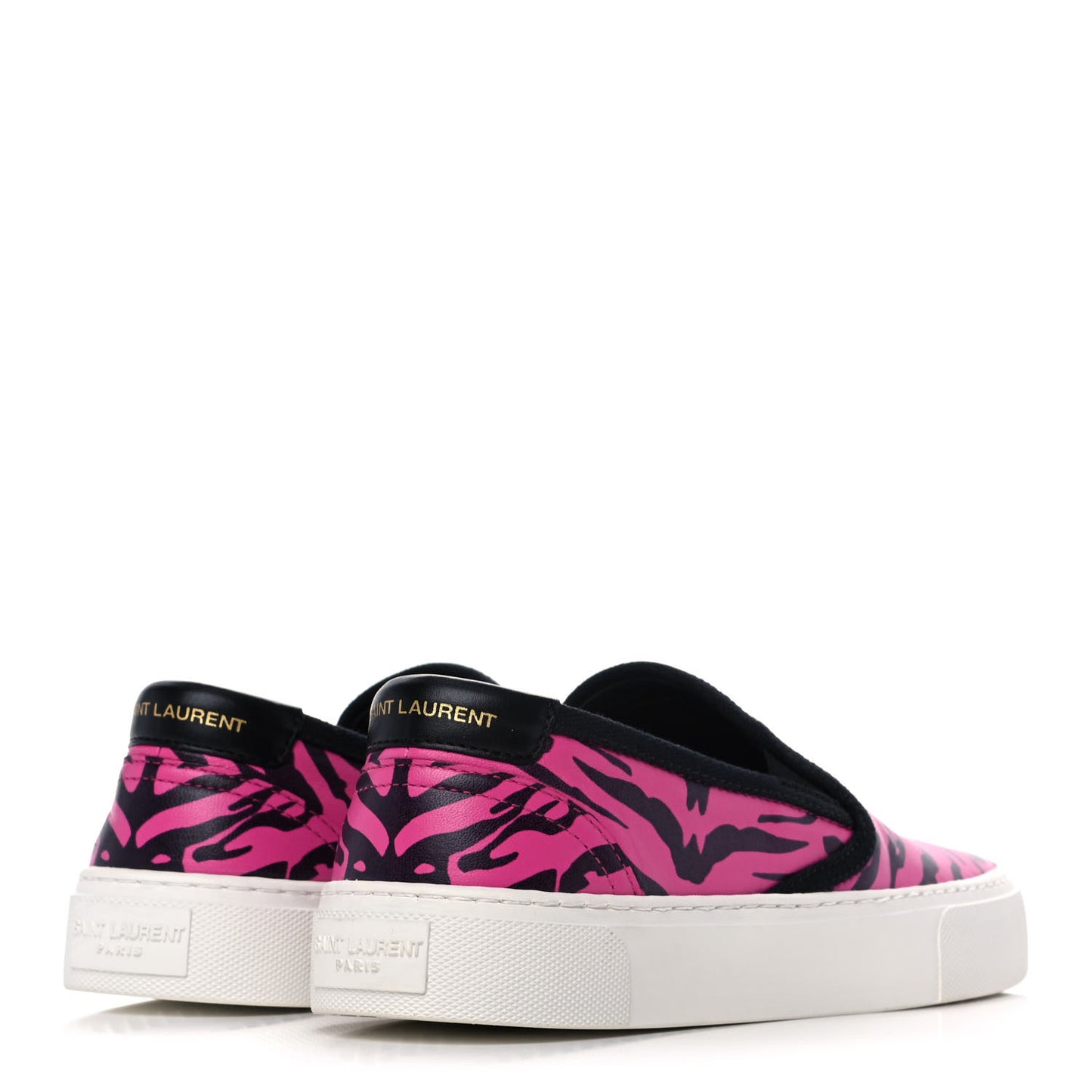 Nappa Zebra Womens Venice Slip On Sneakers 36 Fuchsia Black