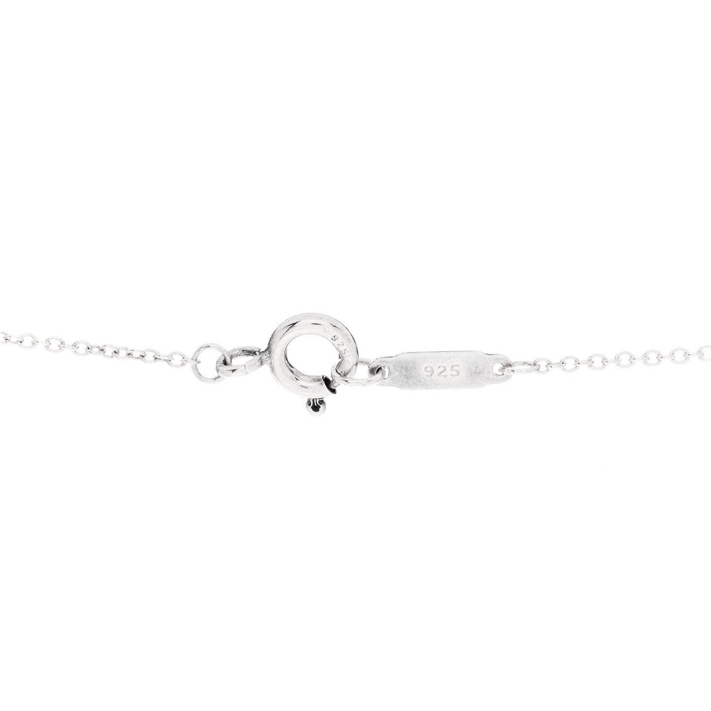 Sterling Silver Double Heart Lariat Pendant Necklace
