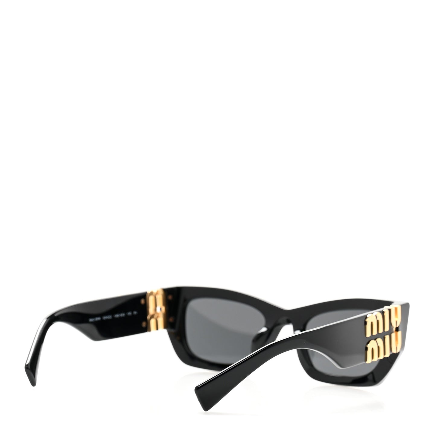 Acetate Rectangle Sunglasses SMU 09W Black