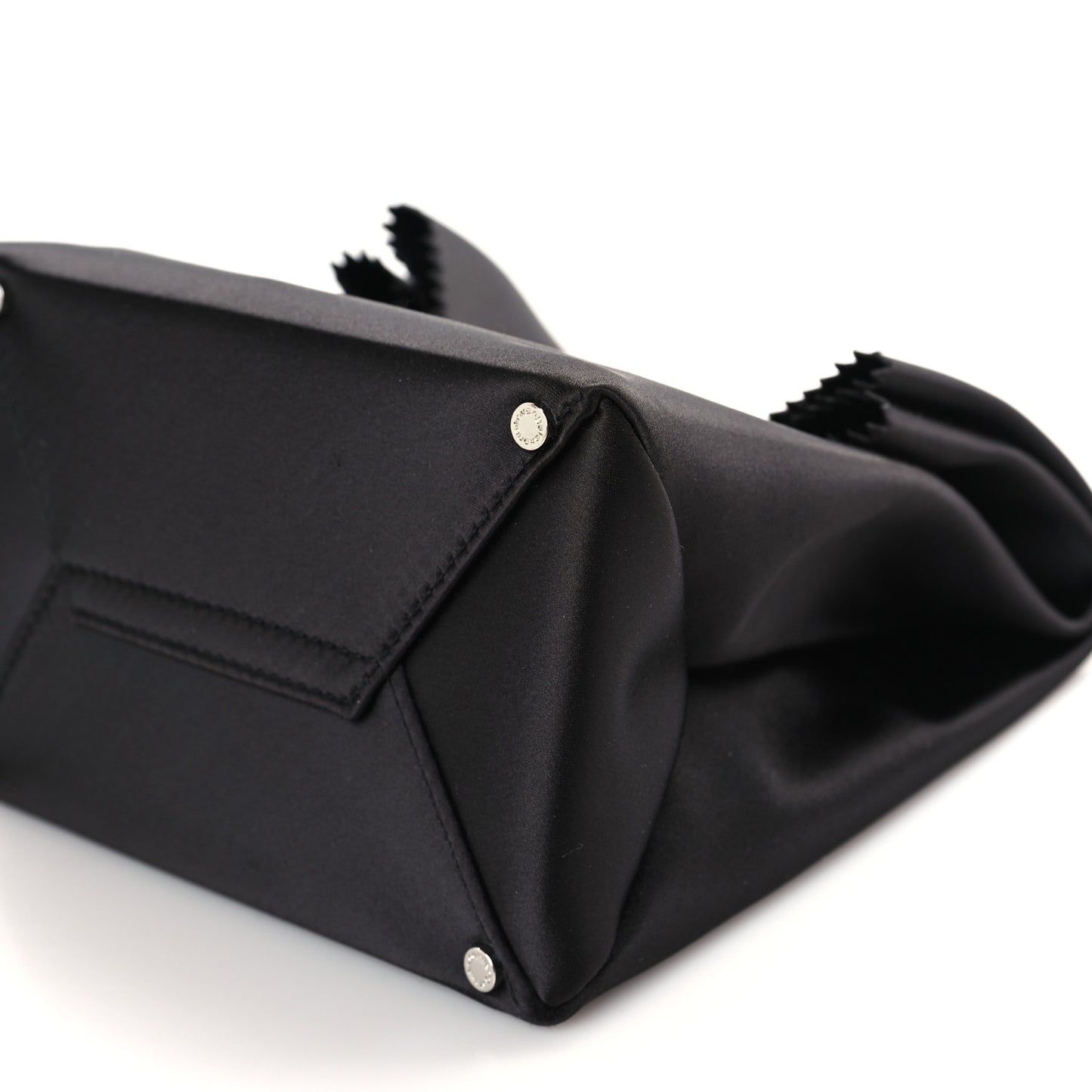 Satin Lunch Bag Clutch Black