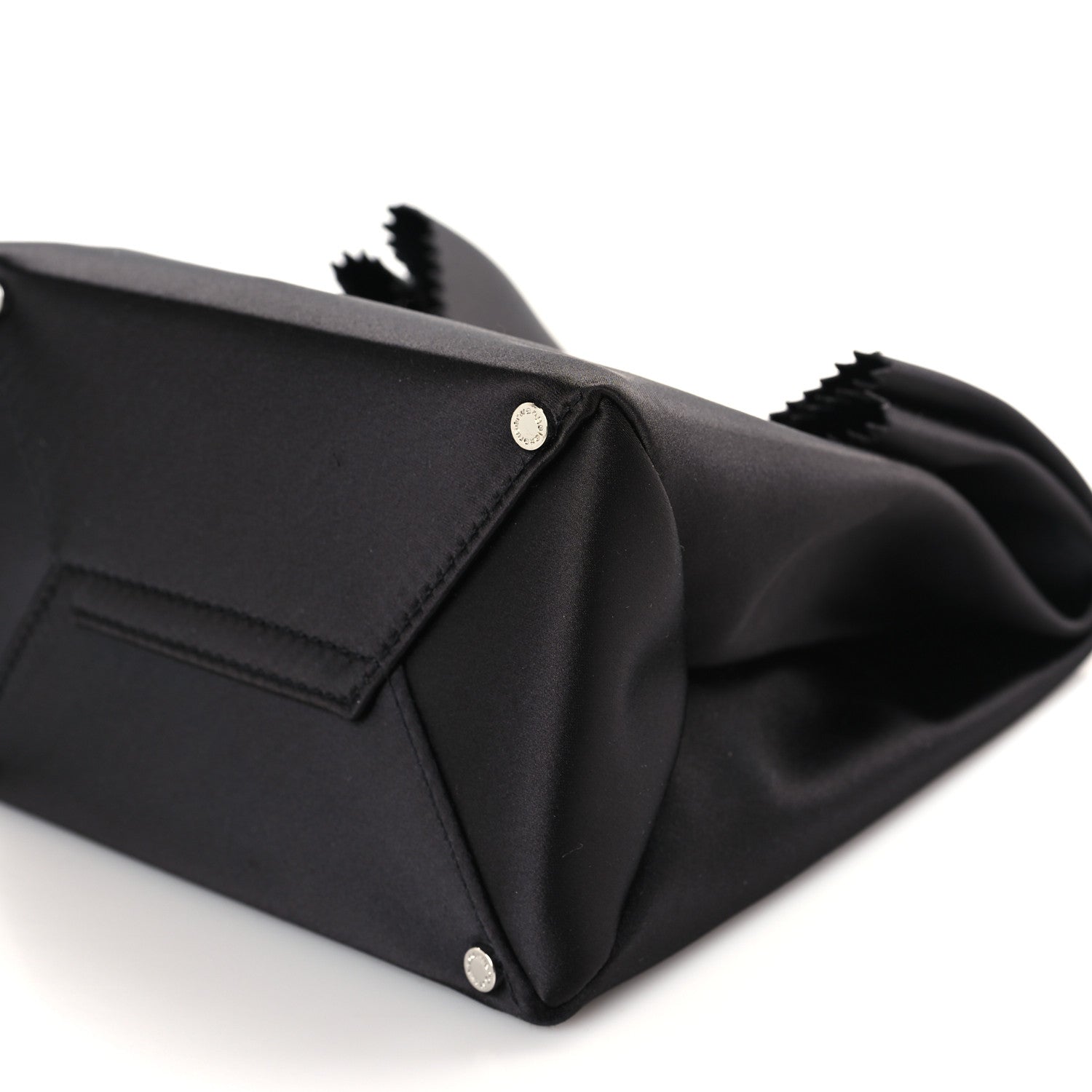 Alexander Wang Satin Lunch Bag Clutch Black 8 of 9