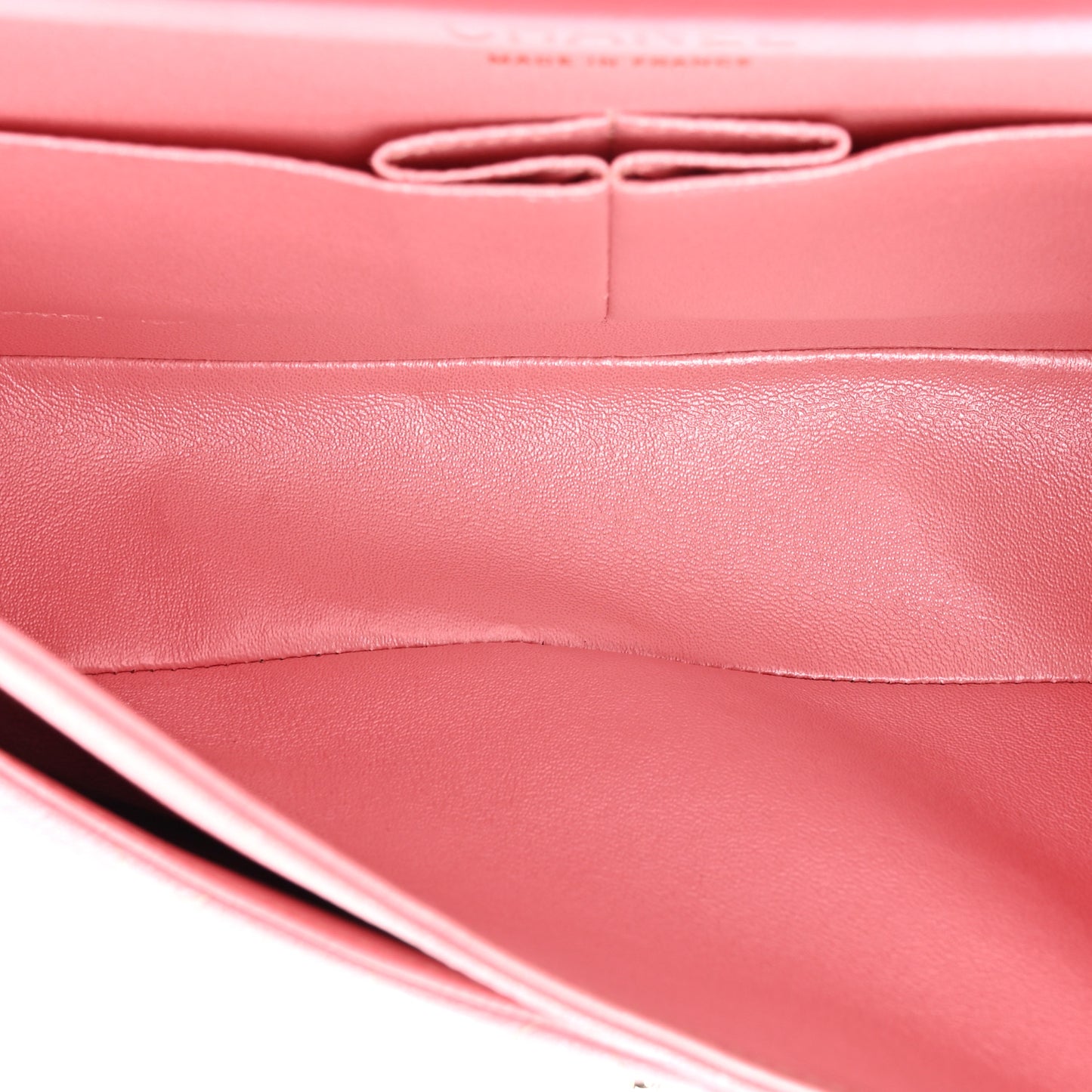 Iridescent Caviar Quilted Medium Double Flap Rose Pink