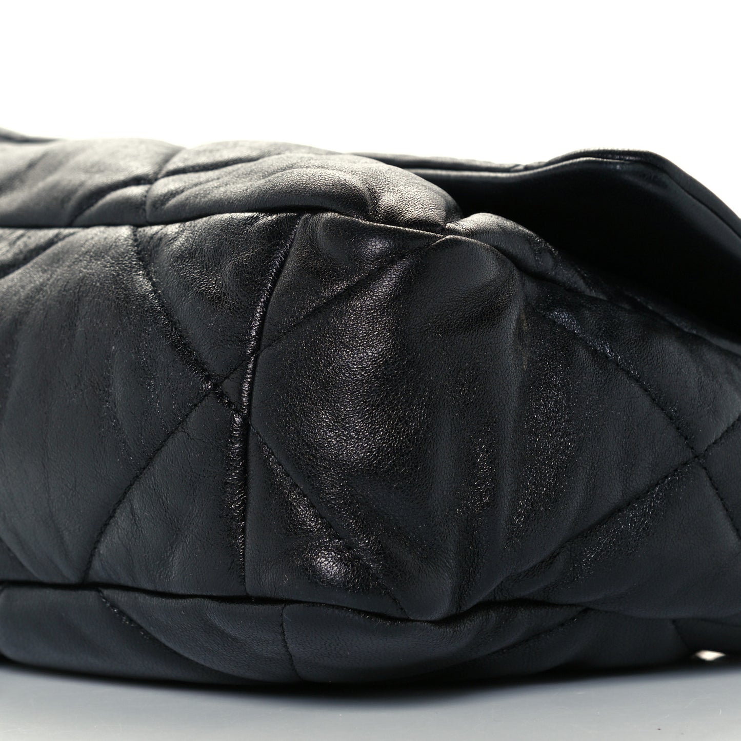 Lambskin Quilted Large Chanel 19 Flap Black