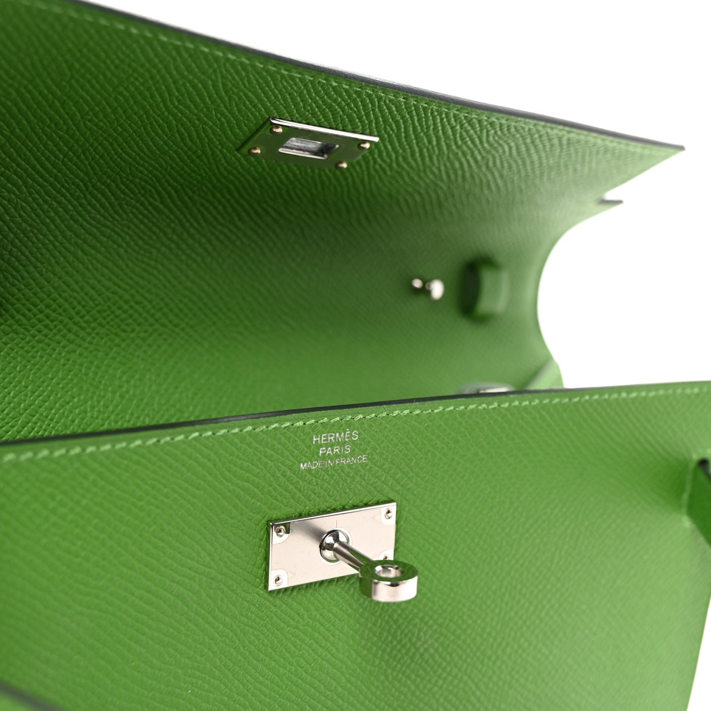 Epsom Kelly Wallet To Go Vert Yucca