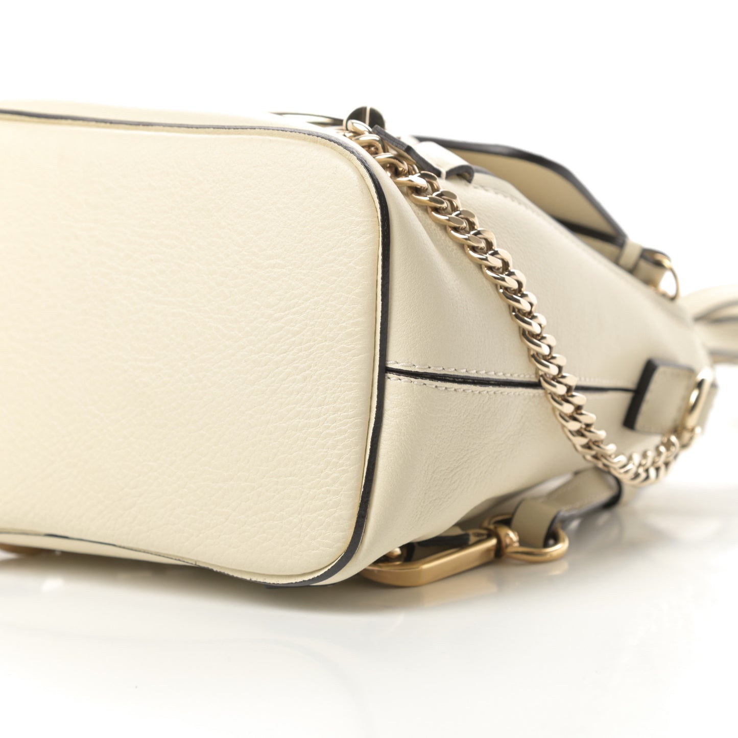 Suede Calfskin Mini Faye Backpack Off White