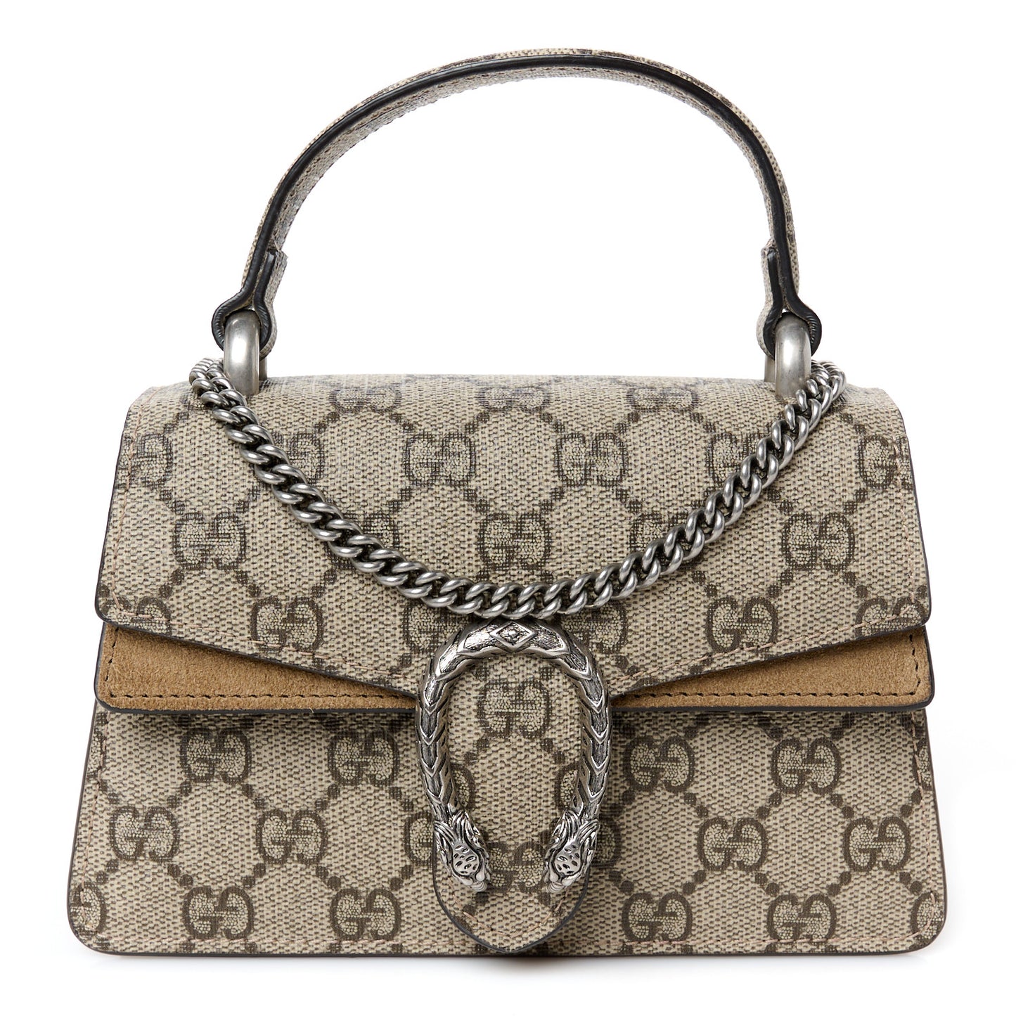 GG Supreme Monogram Mini Dionysus Top Handle Bag Taupe