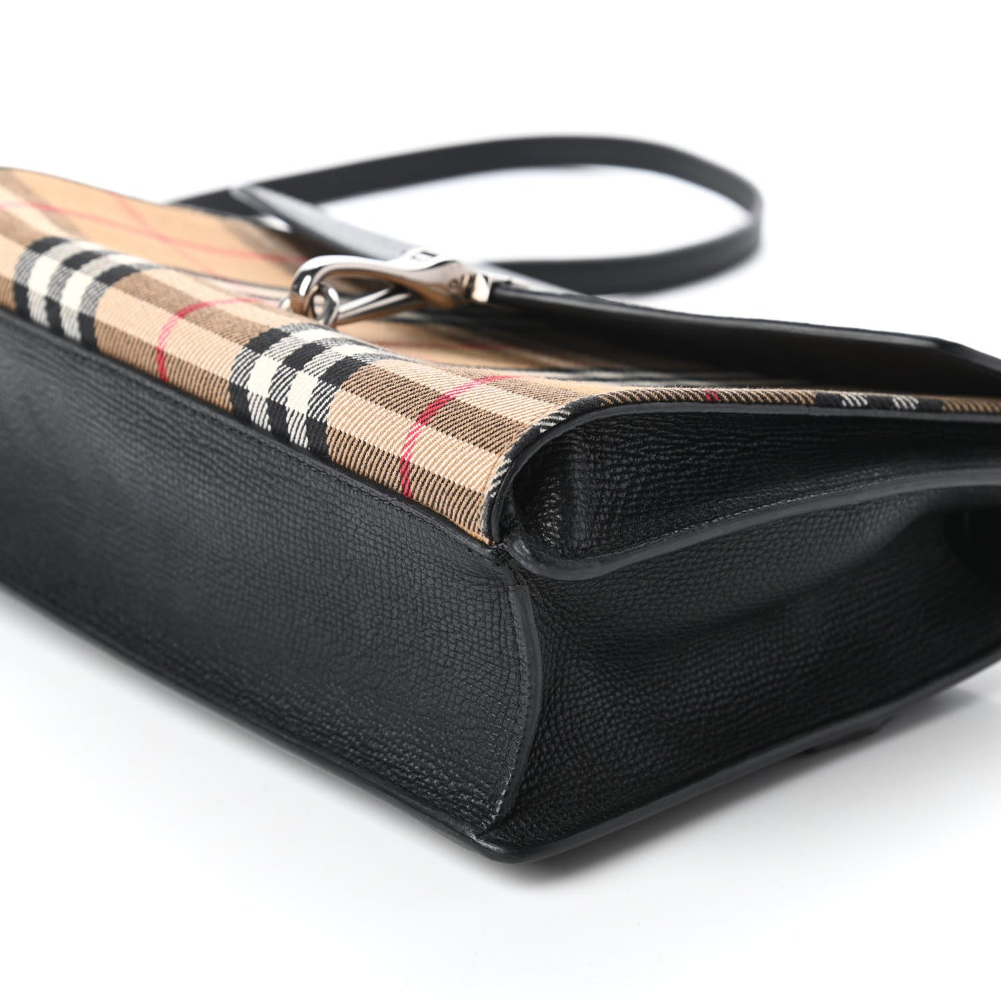 Derby Calfskin Vintage Check Small Macken Crossbody Bag Black