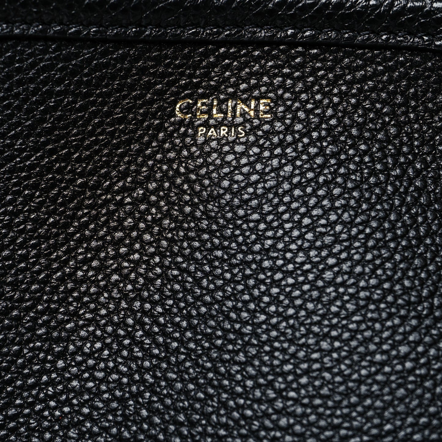 Grained Calfskin Small Folded Cabas Black