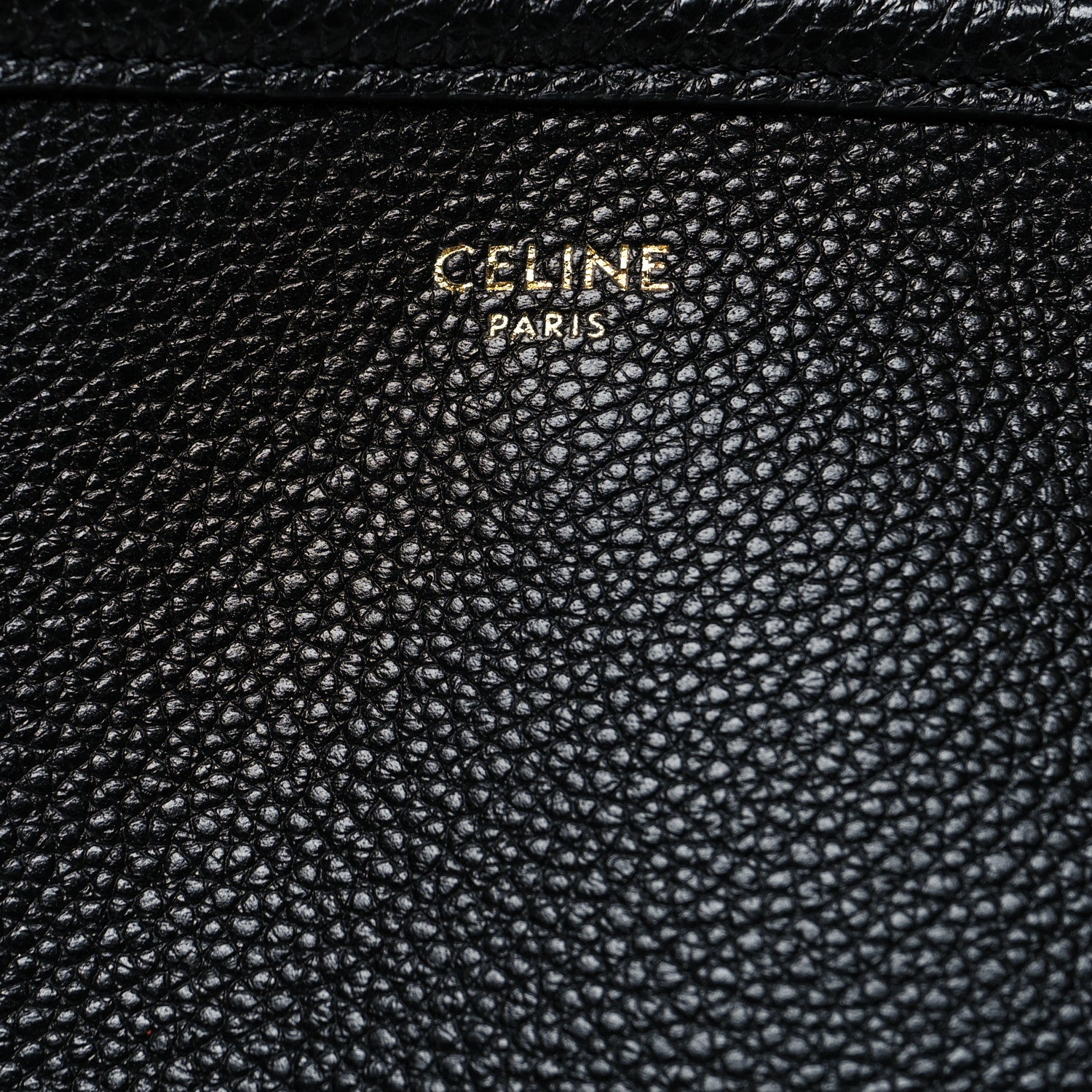 Celine Grained Calfskin Small Folded Cabas Black 7 of 10