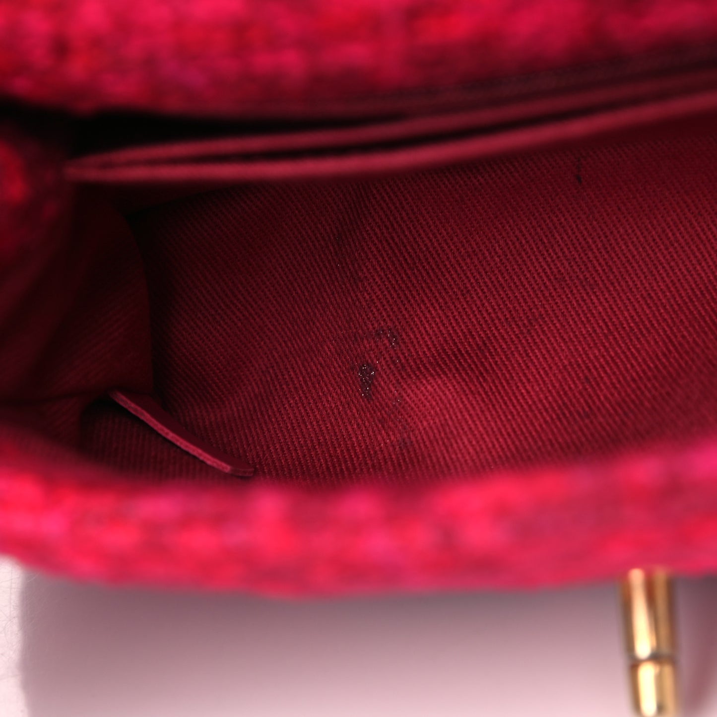 Tweed Mini Coco Handle Flap Fuchsia