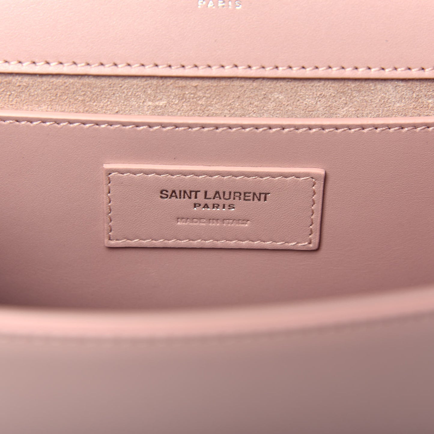 Smooth Calfskin Medium Classic Monogram Kate Tassel Satchel Pale Blush