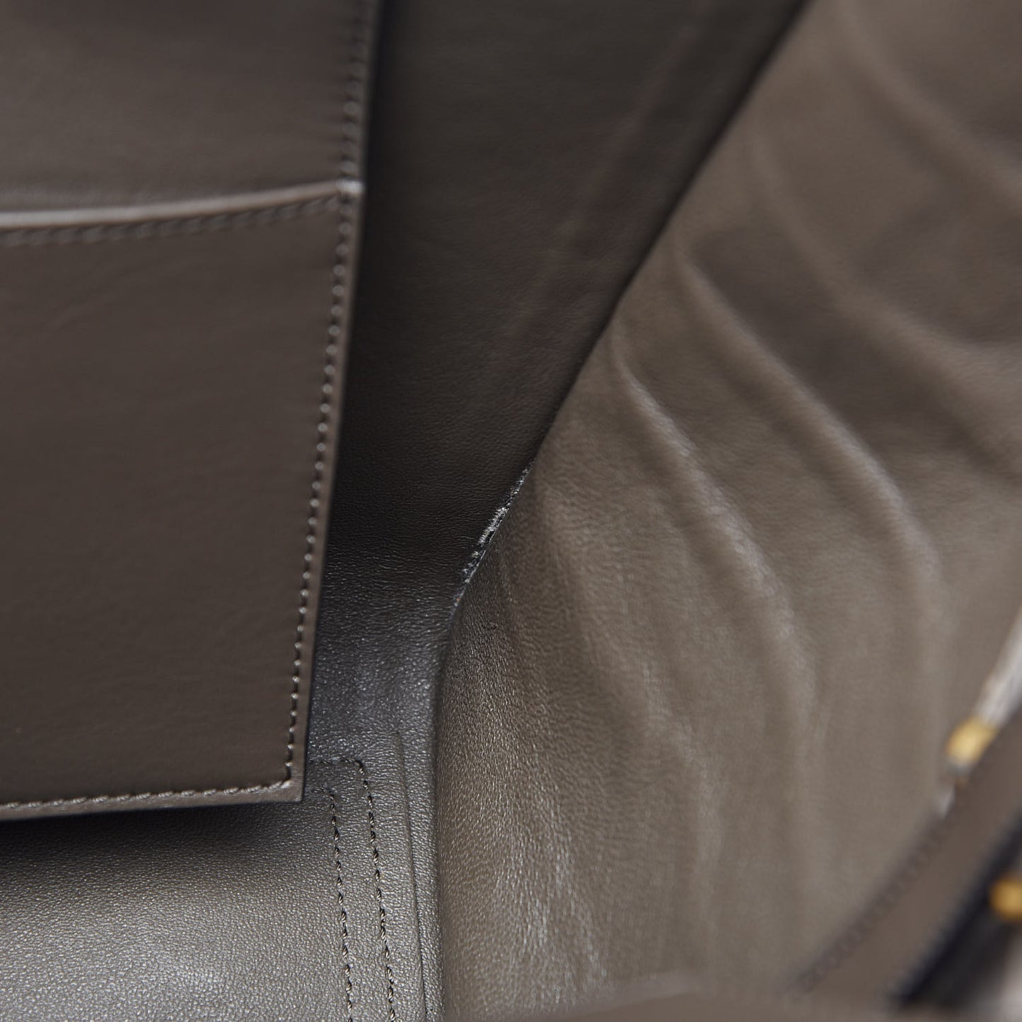 Crocodile Embossed Nubuck Calfskin Small Tie Knot Tote Grey