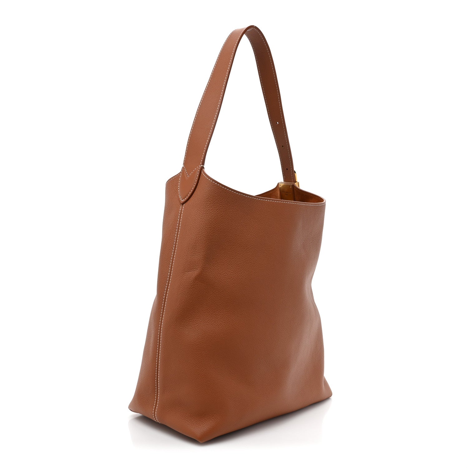 Louis Vuitton Grained Calfskin Low Key Hobo MM Cognac 4 of 13