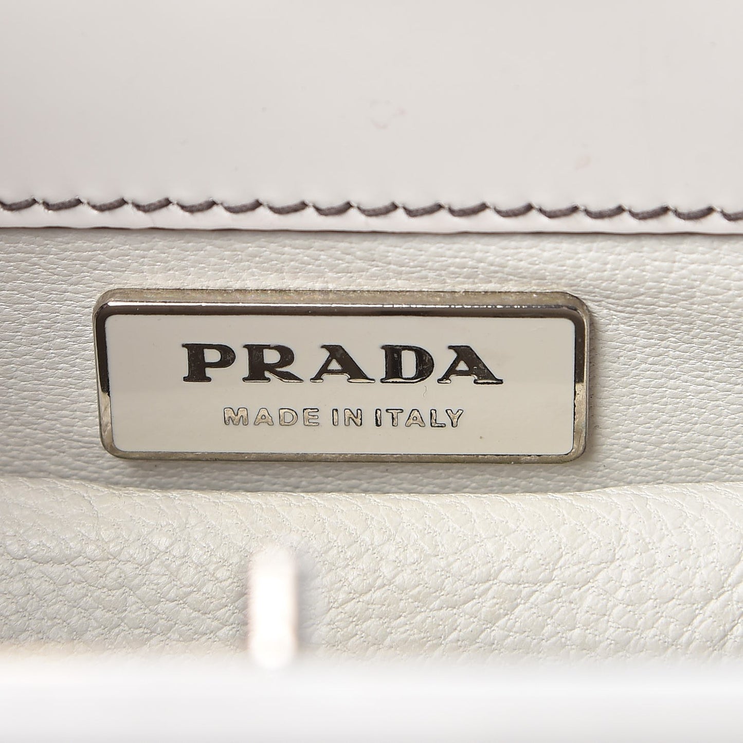 Spazzolato Logo Print Framed Bag Quarzo