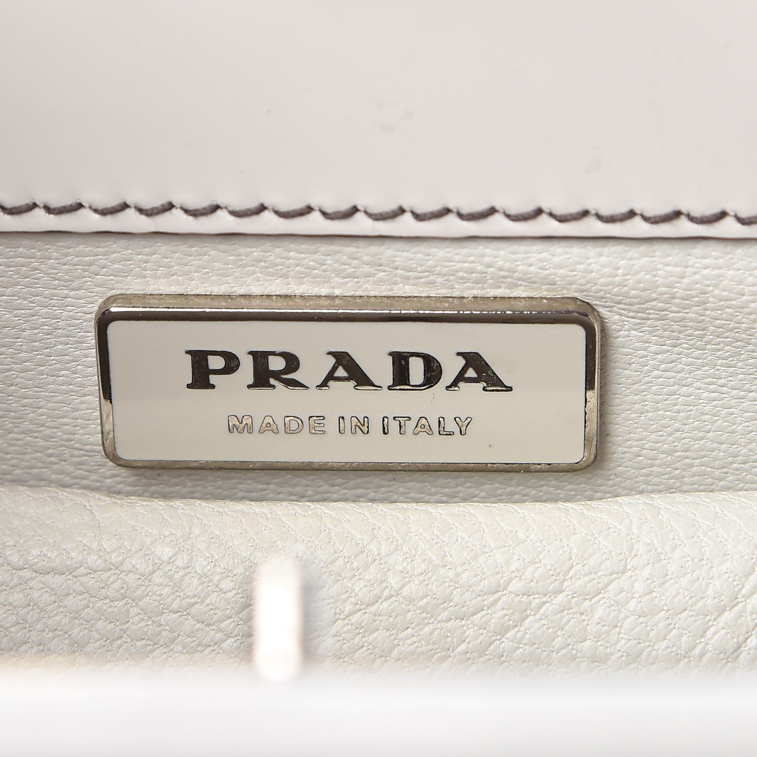 Prada Spazzolato Logo Print Framed Bag Quarzo 6 of 11