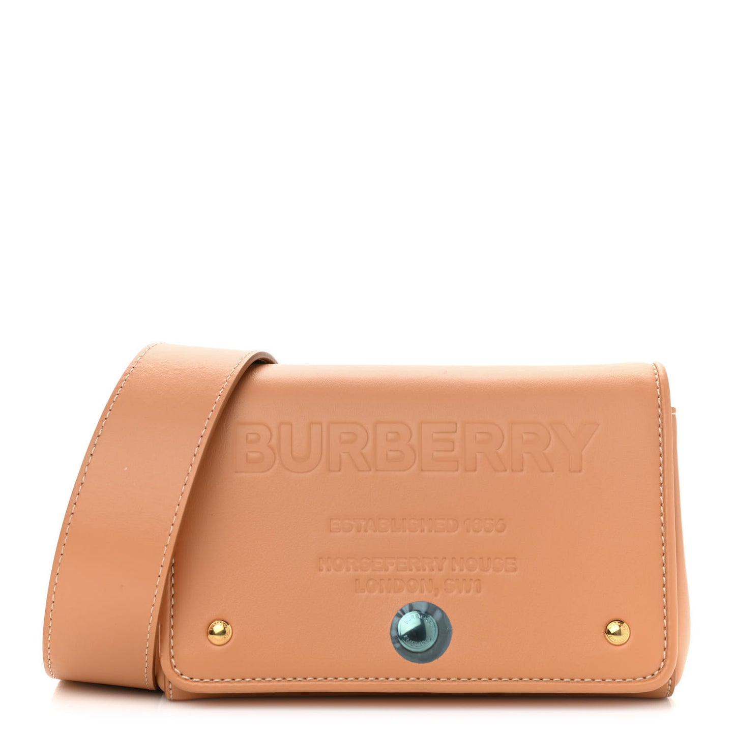 Smooth Calfskin Hackberry Crossbody Bag Warm Sand