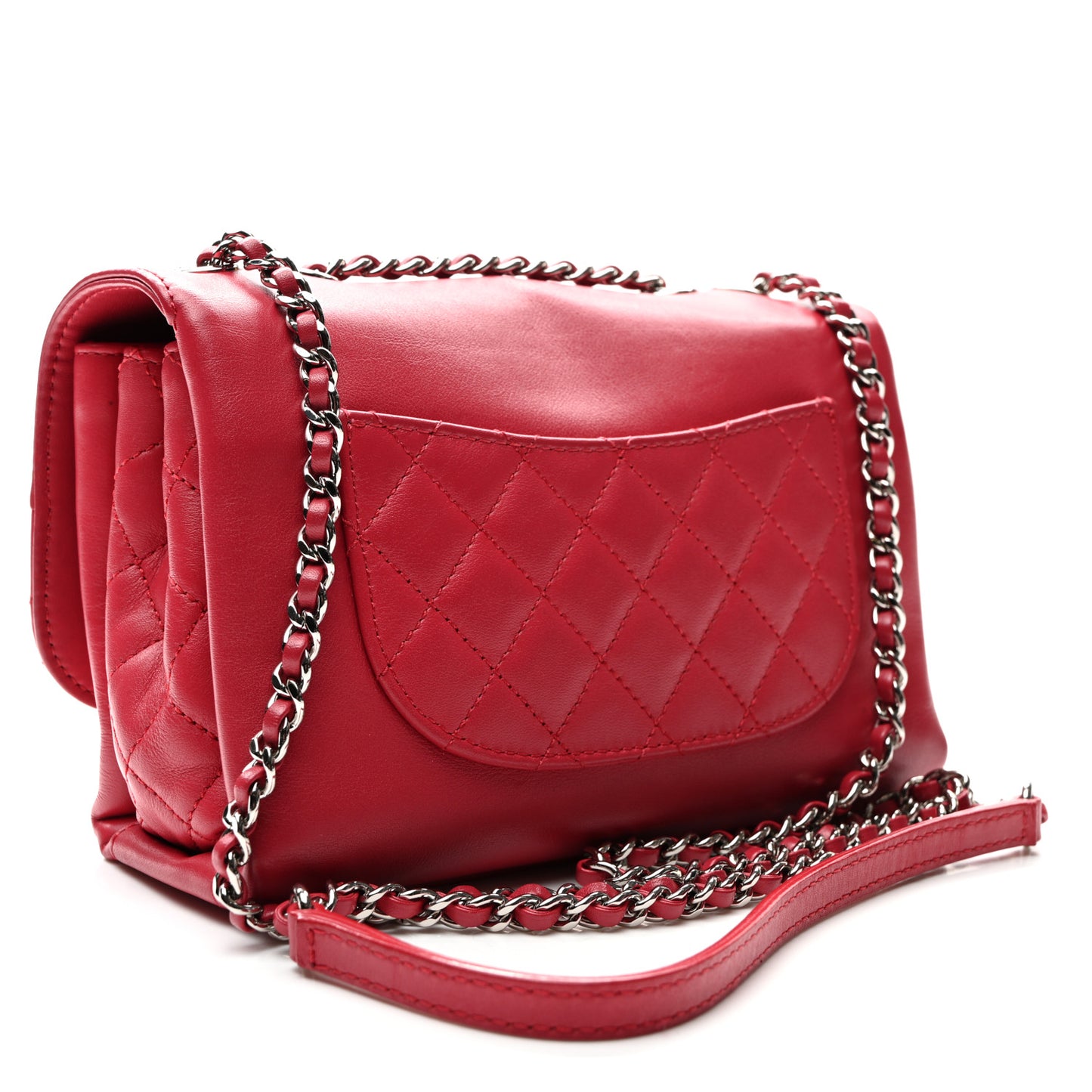 Calfskin Mini Tramezzo Flap Red
