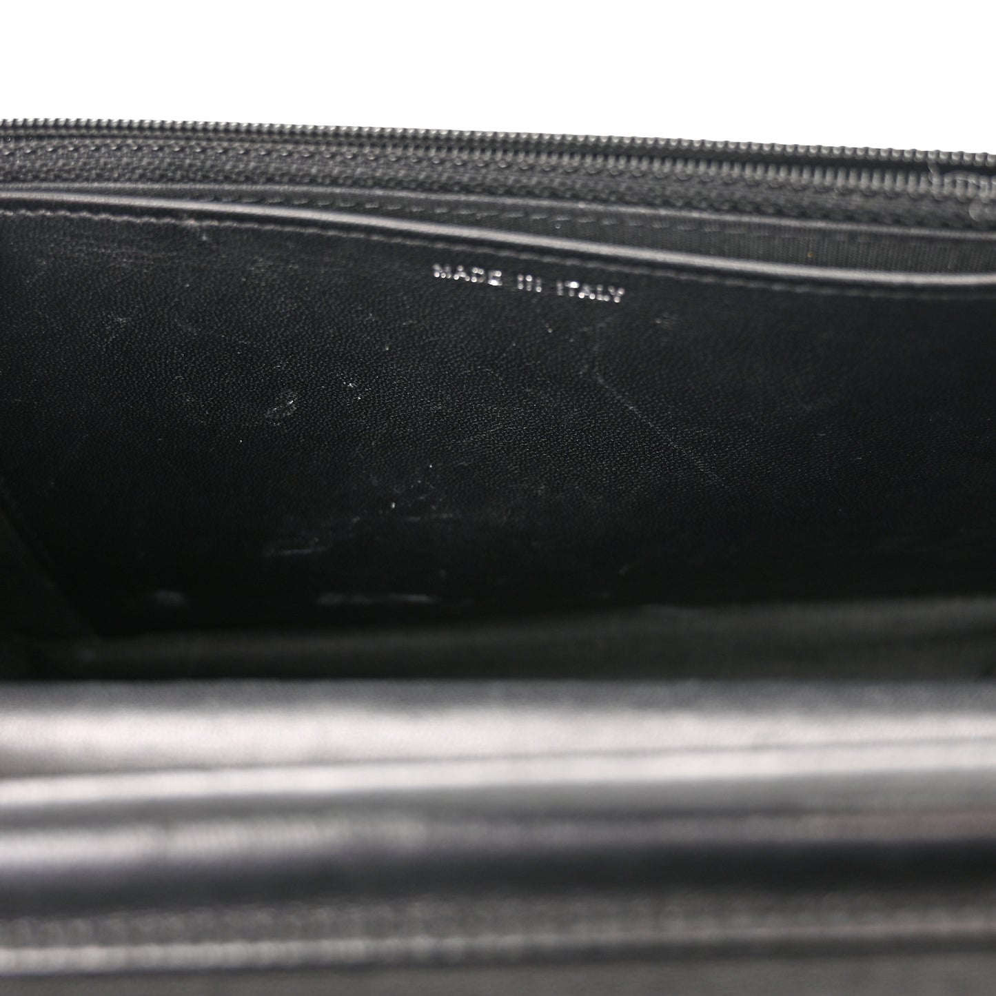 Lambskin Quilted Boy Wallet On Chain WOC Black