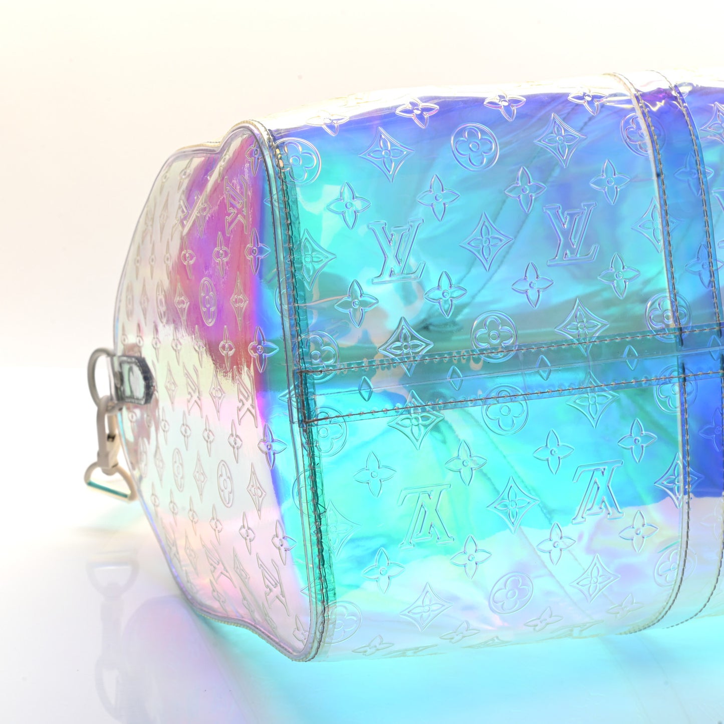 PVC Monogram Keepall Bandouliere 50 Iridescent Prism