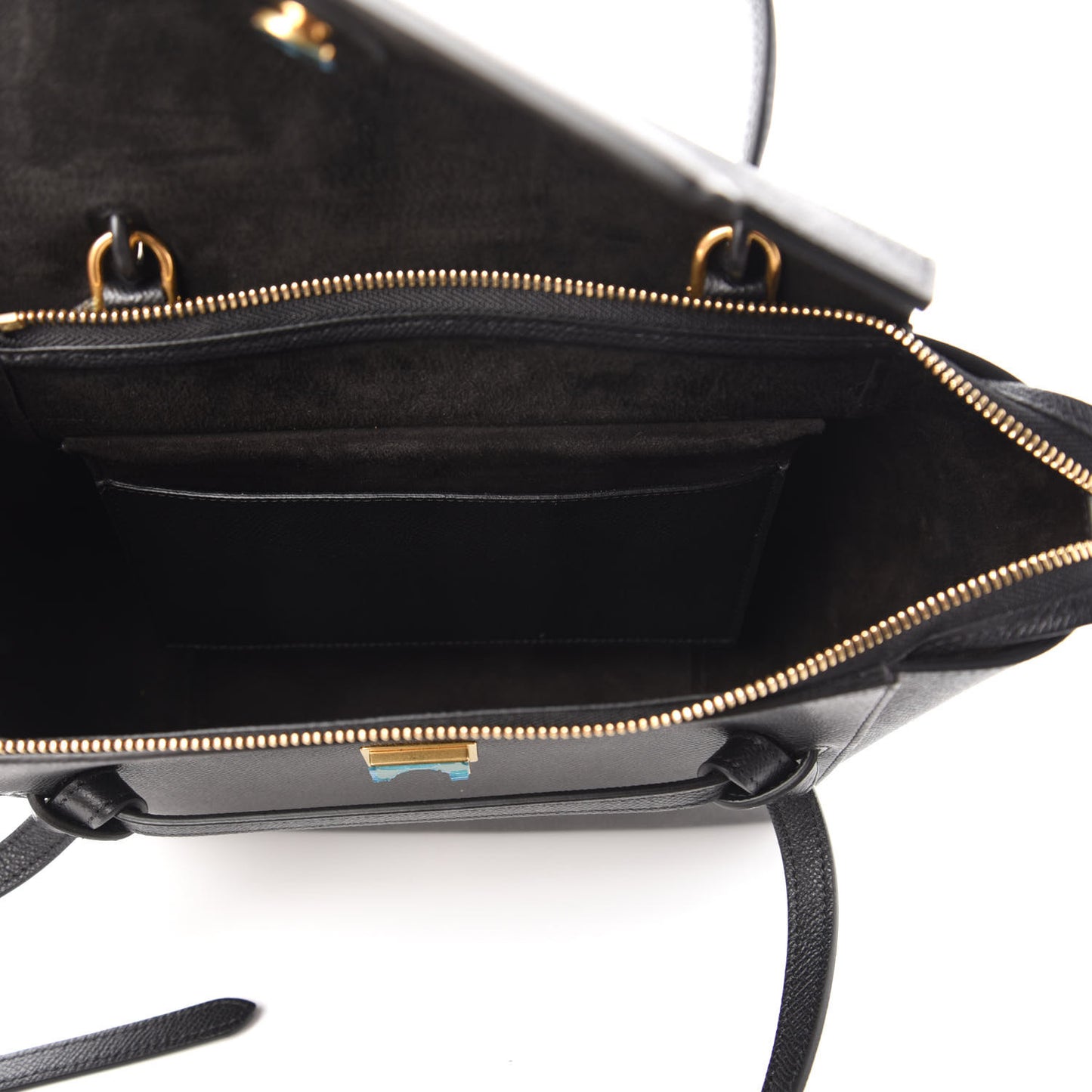 Grained Calfskin Micro Belt Bag Black