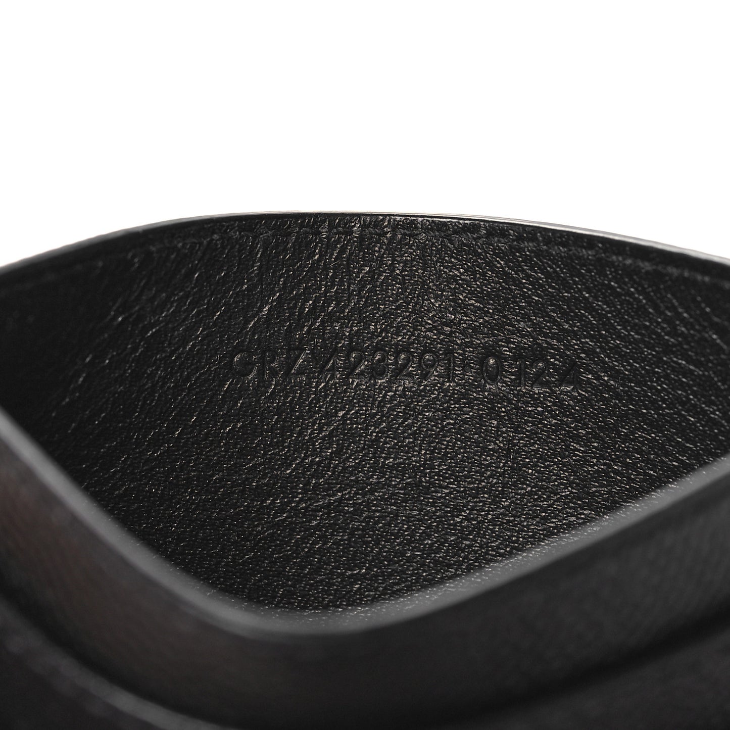 Grain De Poudre Matelasse Chevron Monogram Credit Card Case Black