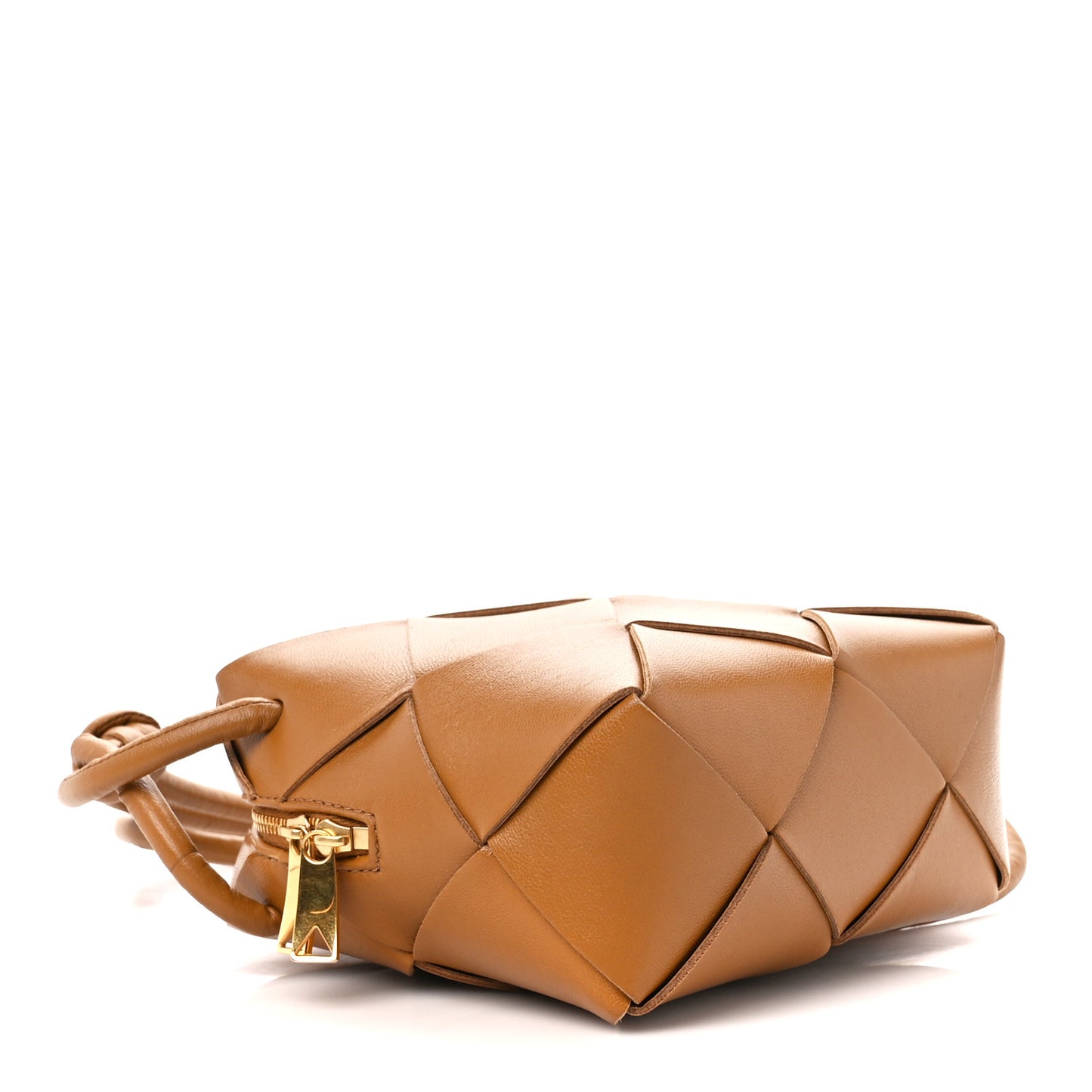Lambskin Maxi Intrecciato Mini Cassette Camera Bag Acorn
