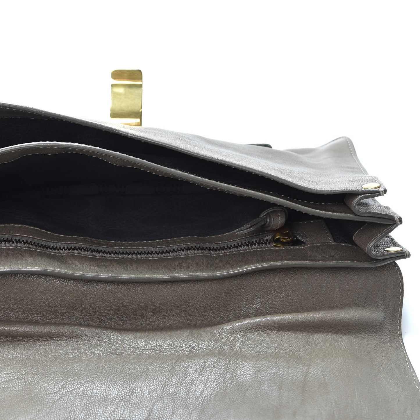 Lambskin PS1 Pochette Clutch Smoke