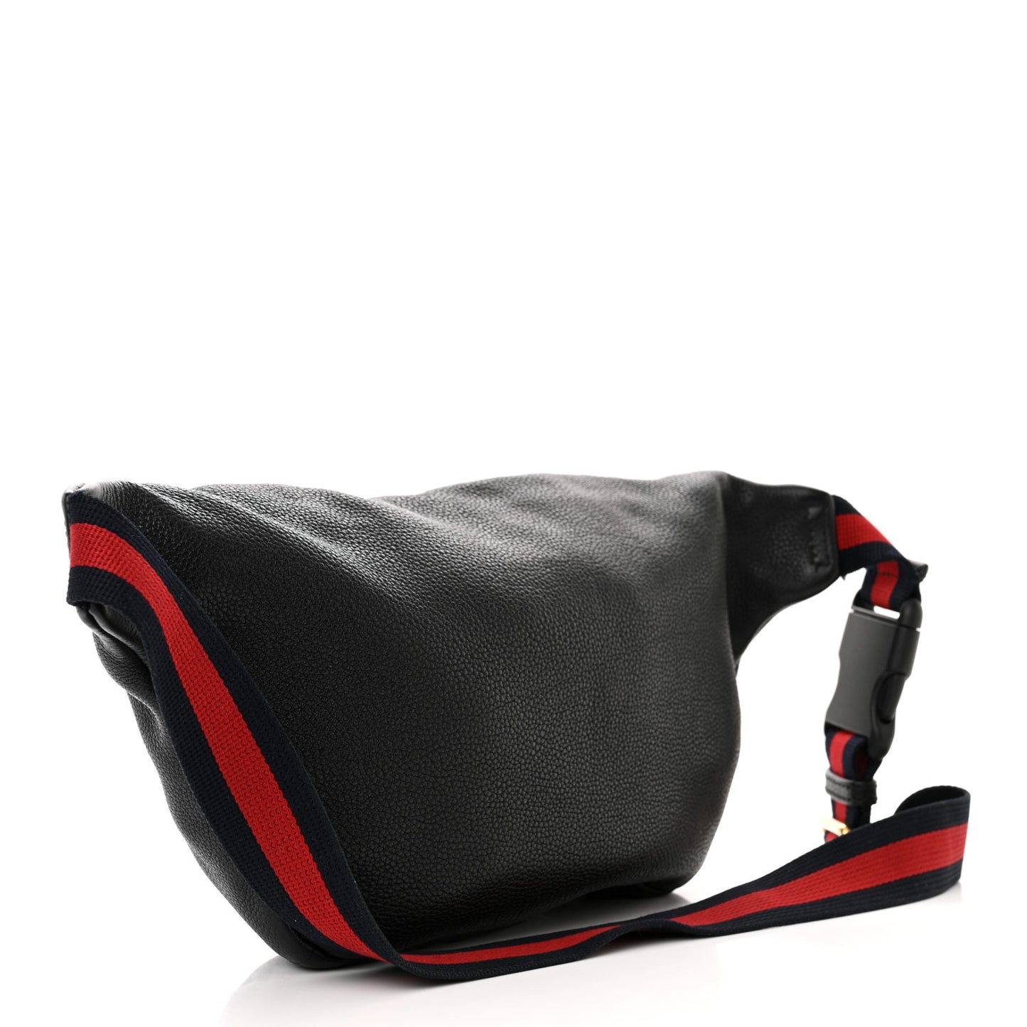 Grained Calfskin Coco Capitan Logo Belt Bag Black