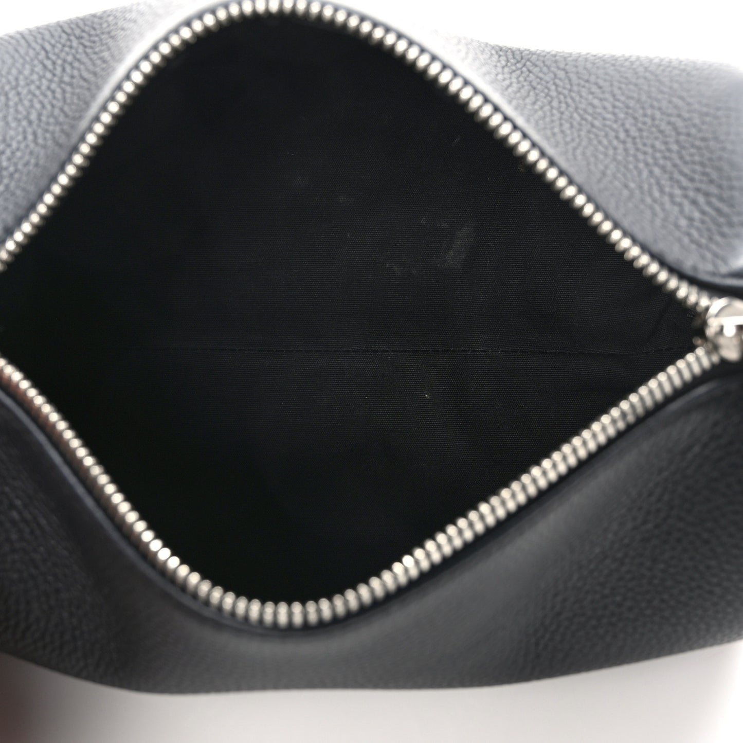 CHRISTIAN DIOR HOMME Grained Calfskin Mens Roller Pouch Black