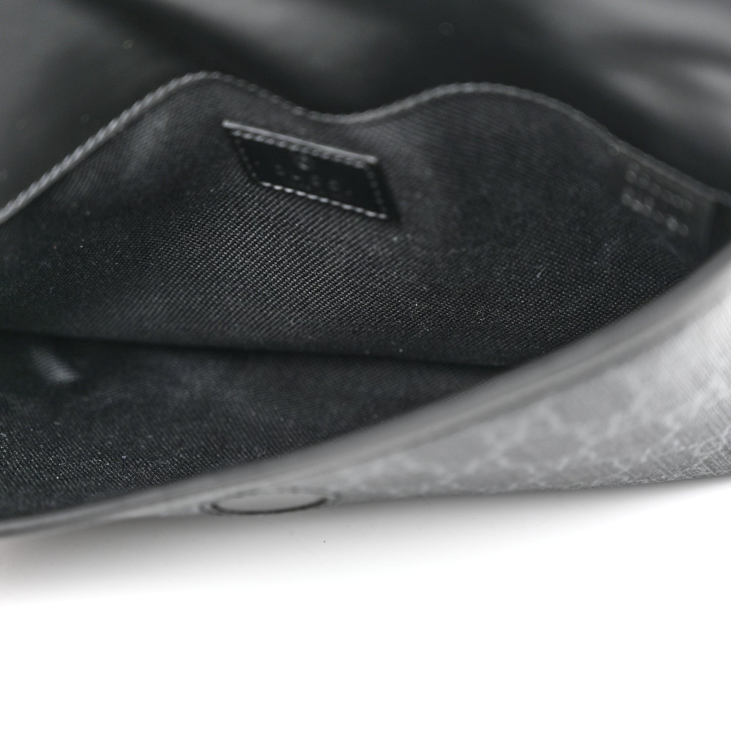 GG Supreme Monogram Web Slim Belt Bag Black Grey