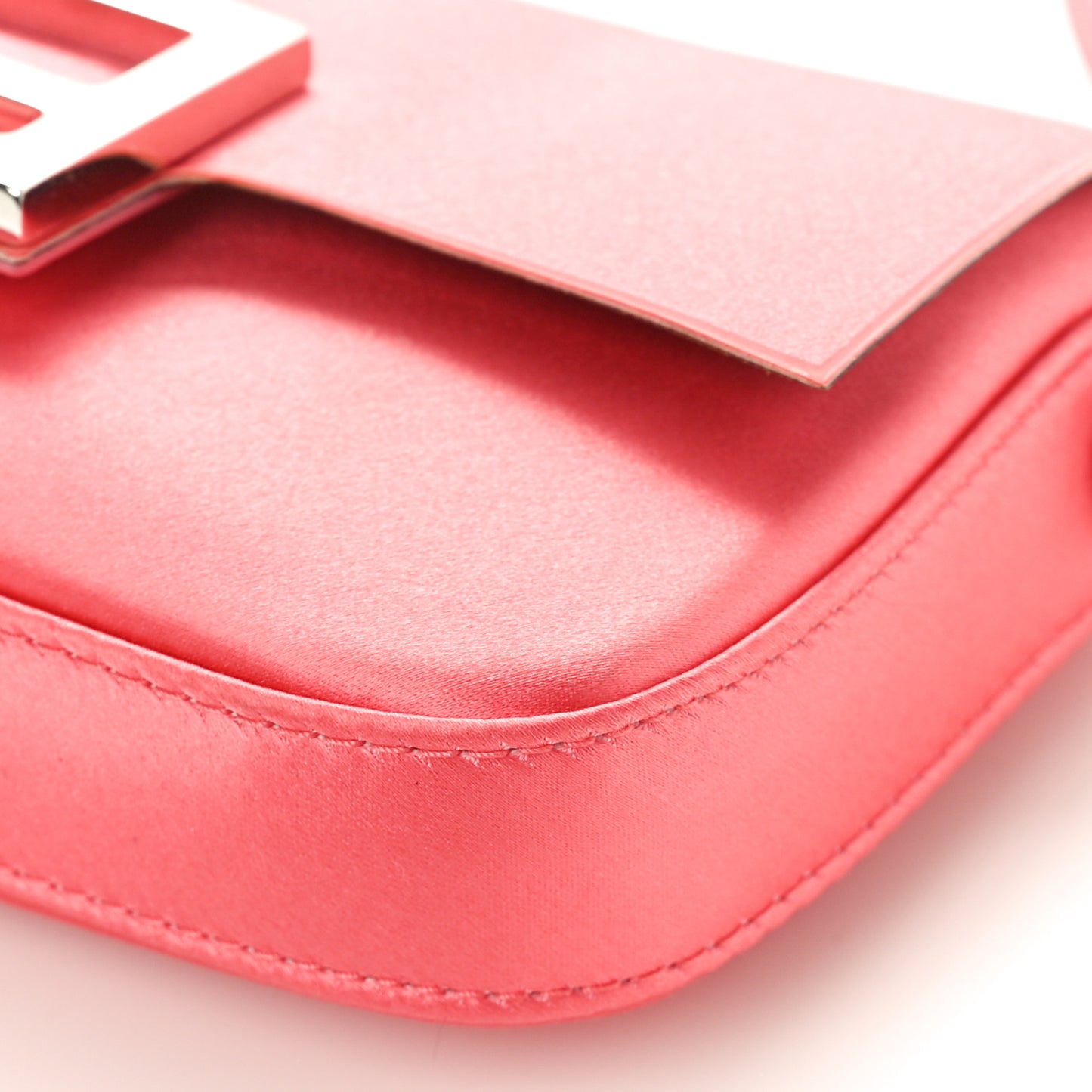 Silk Satin Phone Baguette Pink Dalia