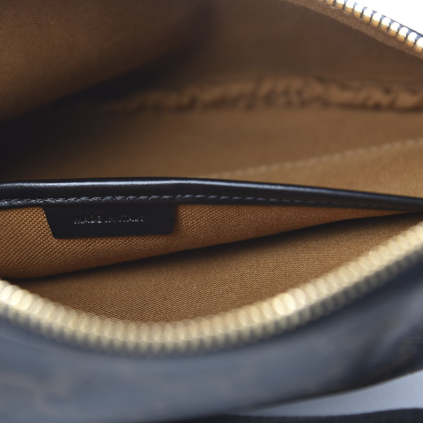 Triomphe Canvas Belt Bag Black